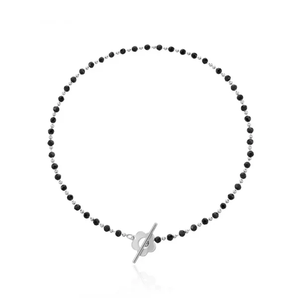 Exquisite Black Crystal Glass Necklace
