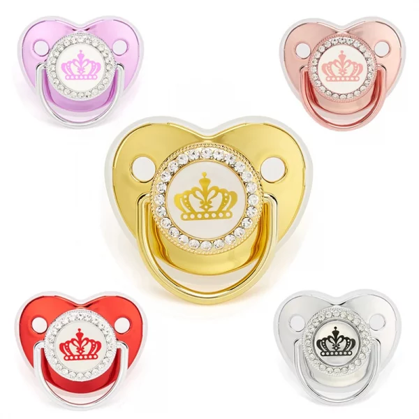 Newborn Pacifier Baby Zircon Colorful Collection