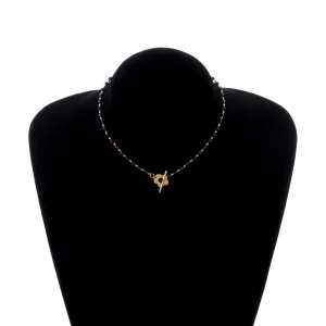 Luxury Black Crystal Glass Necklace