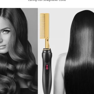 2in1 Electric Hot Heating Comb Hair Styling Tool