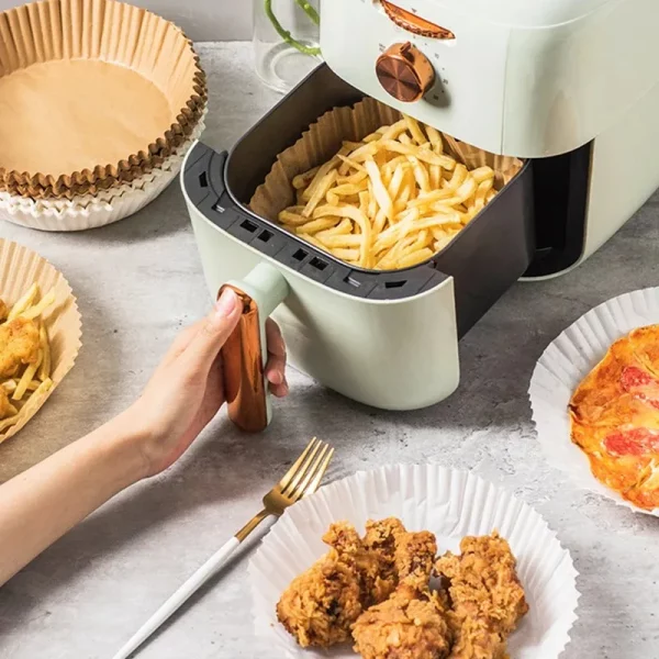 Round Air Fryer Disposable Paper Liner