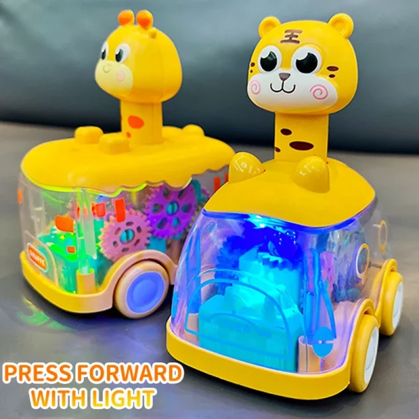 Animals Press Gear Car Kids Toy