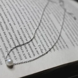 Stainless Steel Simple Pearl Necklace