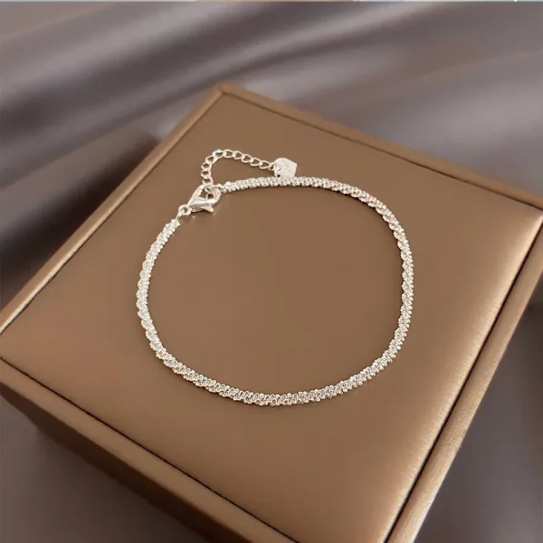 925 Sterling Silver Bracelet Pearls Knots Bracelet