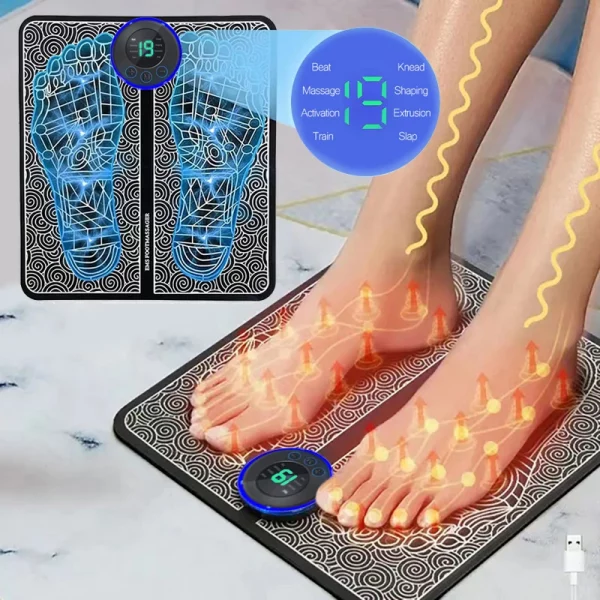 Portable Massage Foot Pad Patch Set