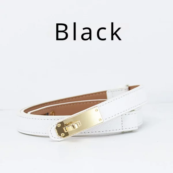 Orla Gold Lock Leather Simplicity Belt