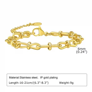 Vantage Statement Stainless Steel Chain Bracelet