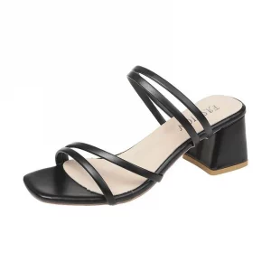 Square Heels Elegant Summer Sandal