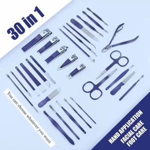 30Pcs Professional Nail Clipper Kit