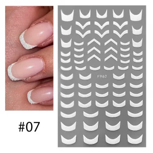 3D Lines Nail Art Stickers