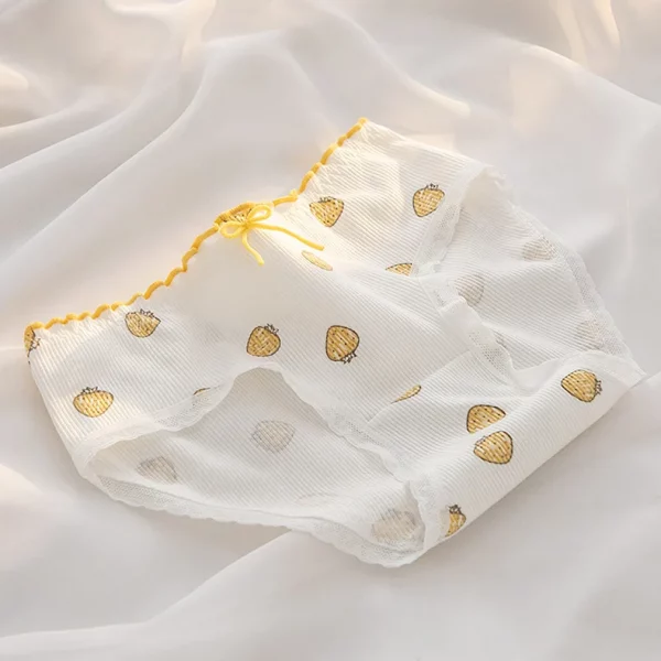 Cute Panties Cotton Mid Waist Seamless