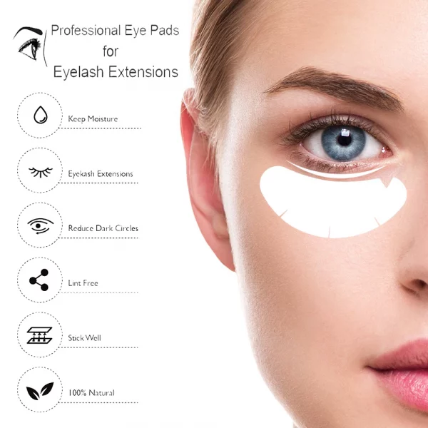 100 PCS V-shaped eyelash Patches Hydrogel