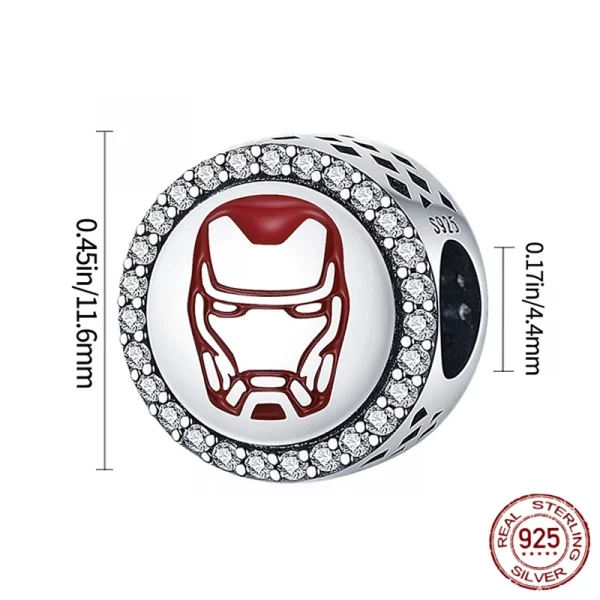 Sterling Silver Beads Pendant Marvel Collection