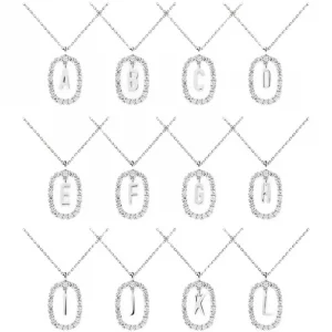 925 Sterling Silver Monogram Necklace