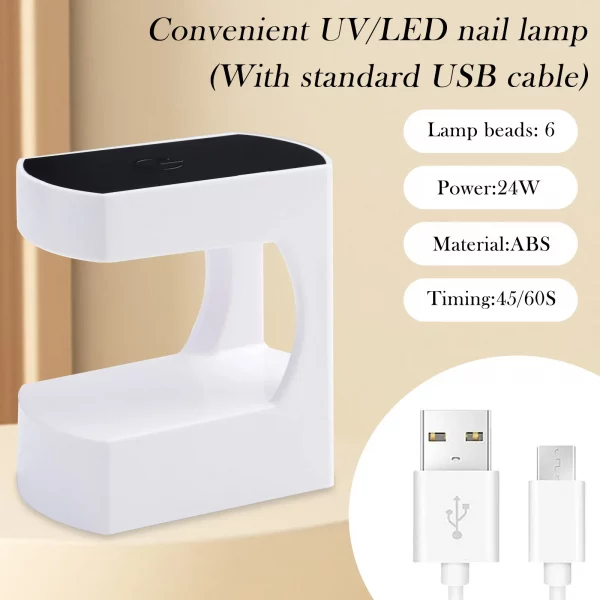 Mini Nail Drying 6 LED USB Home Travel Use