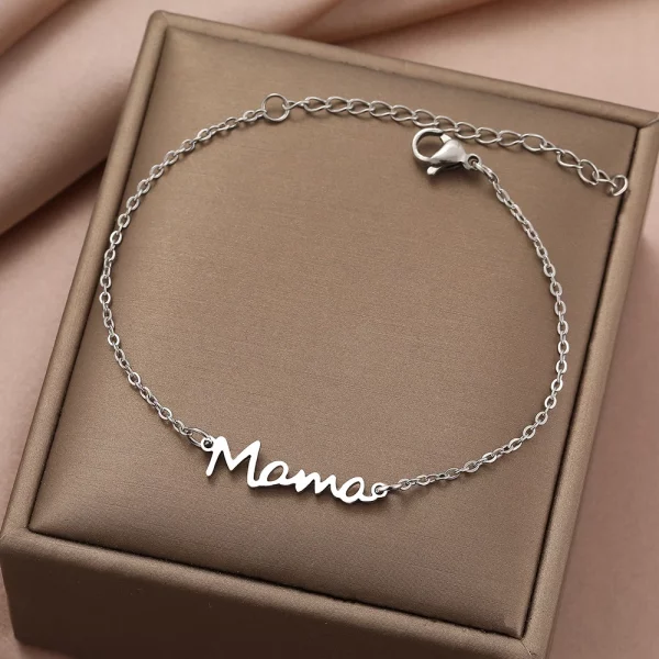 Mama Stainless Steel Bracelets Mother's Gifts