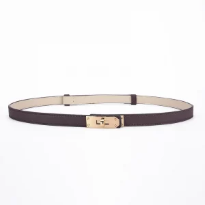 Orla Leather Belt Gold Lock