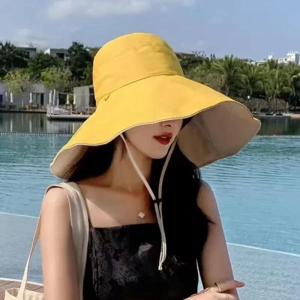 Wide Brim Sun Hat Double Sided