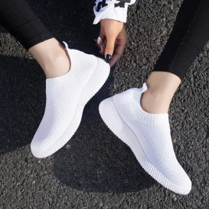 Knitting Sock Sneakers Women Flat
