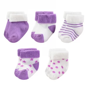5 Pairs 0-12Months Newborn Baby Socks Four Seasons