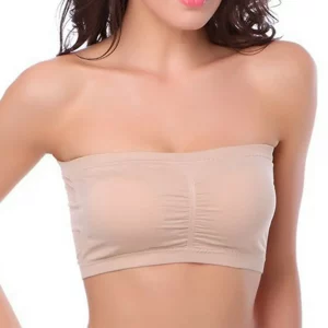 Double Layers Strapless Bra Padded
