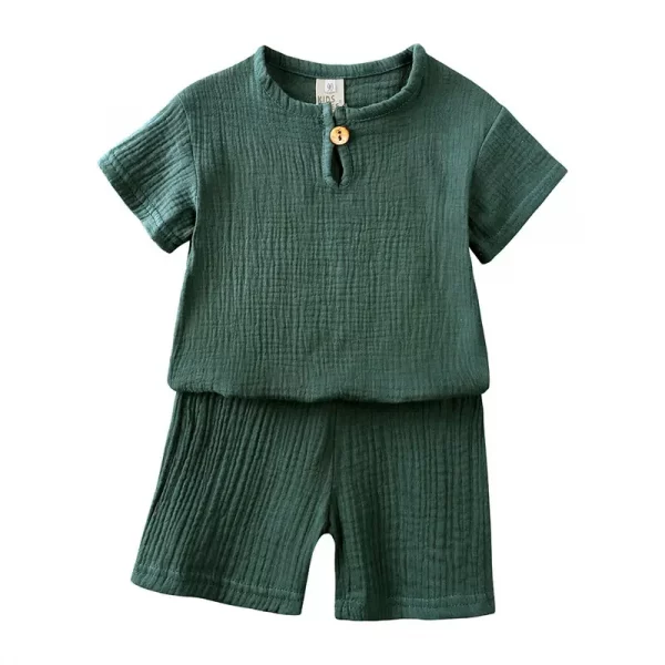 Cotton Linen Kids Outfit Summer Sets 2-7 Years