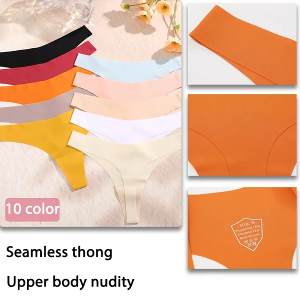 3Pcs/SET Sexy G-String Seamless Low Waist panties