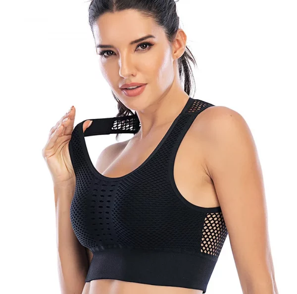Breathable Active Bra Sports Mesh