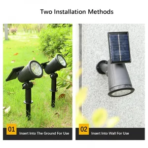 Solar Spotlights LEDs IP65 Waterproof