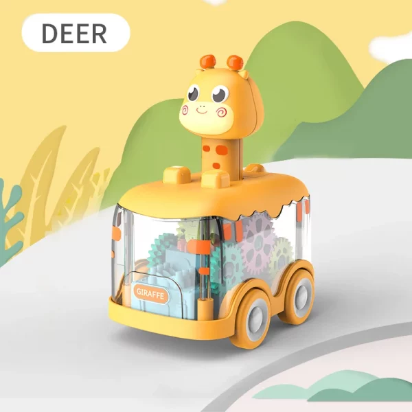 Animals Press Gear Car Kids Toy