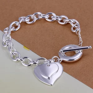 925 Sterling Silver Wedding Style Bracelet