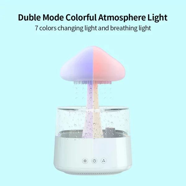 Relax Cloud Rain Diffuser Humidifier Machine Colorful Lamp