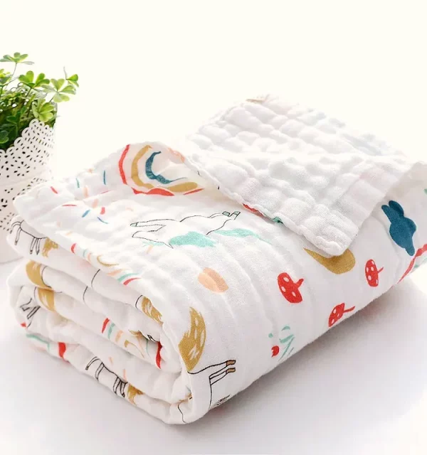 Newborn Baby Bath Towel Cotton Blanket