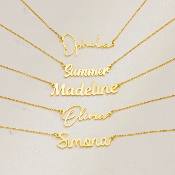 Custom Name Necklace Stainless Steel