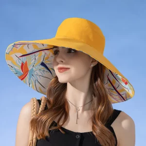 Luxury Large Brim Sun Hat Double Sided