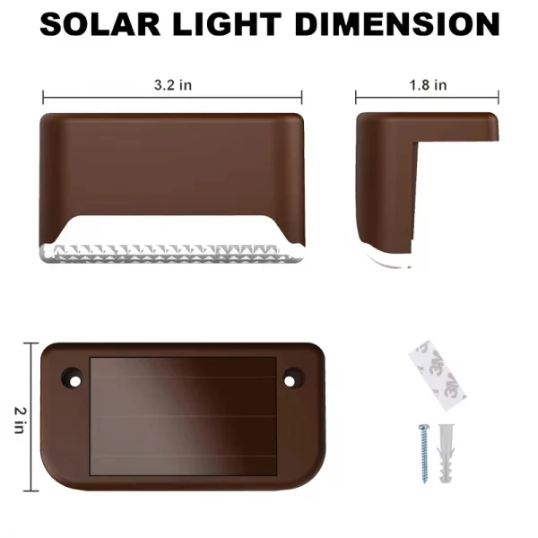 Waterproof Solar Deck Light Outdoor IP65