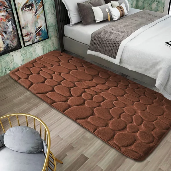 Super Absorbent Anti-Slip Coral Velvet Bathroom Floor Mat