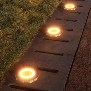 Solar Power Disk Spotlight LED Outdoor