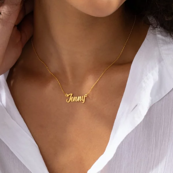 Custom Name Necklace Stainless Steel